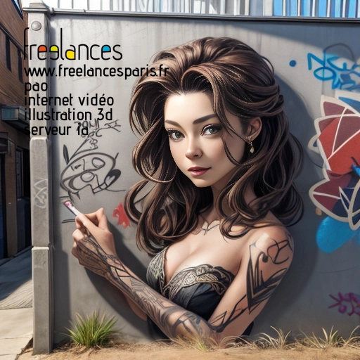 Pao mise en page internet vidéo illustration 3d serveur IA générative AI freelance paris studio de création magazines Y4PZZCL0